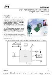 DTTI5516 datasheet pdf ST Microelectronics