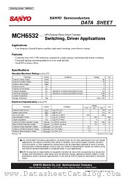 MCH6532 datasheet pdf SANYO