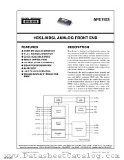AFE1103E datasheet pdf Texas Instruments