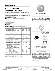 NTB30N20T4G datasheet pdf ON Semiconductor