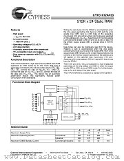 CY7C1012AV33-12BGI datasheet pdf Cypress
