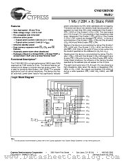 CY62128DV30L-55ZRI datasheet pdf Cypress