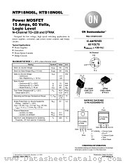 NTB18N06L datasheet pdf ON Semiconductor