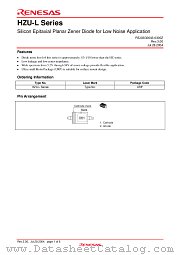 HZU12B3L datasheet pdf Renesas