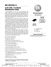 MC100LVEL14DWR2 datasheet pdf ON Semiconductor