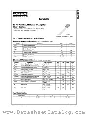 KSC2786OTA datasheet pdf Fairchild Semiconductor