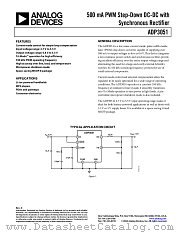 ADP3051ARMZ-REEL7 datasheet pdf Analog Devices