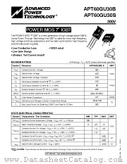 APT60GU30S datasheet pdf Advanced Power Technology