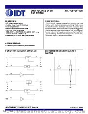 IDT74CBTLV16211PV8 datasheet pdf IDT