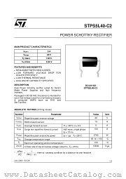 STPS5L40C2 datasheet pdf ST Microelectronics