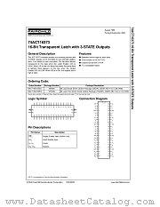 74ACT16373SSCX datasheet pdf Fairchild Semiconductor
