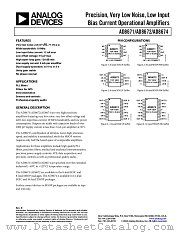 AD8672ARMZ-REEL datasheet pdf Analog Devices