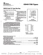 CD40175BPW datasheet pdf Texas Instruments