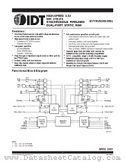 IDT70V9389L12PRF8 datasheet pdf IDT