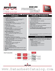 BCM1250 datasheet pdf Broadcom