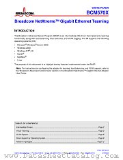 BCM5703S datasheet pdf Broadcom