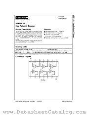 MM74C14M datasheet pdf Fairchild Semiconductor