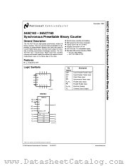 5962R9172301VFA(54ACT163WRQMLV) datasheet pdf National Semiconductor