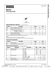 BAY73_T50R datasheet pdf Fairchild Semiconductor