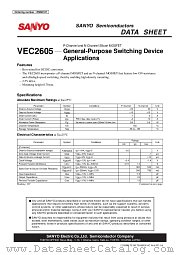 VEC2605 datasheet pdf SANYO