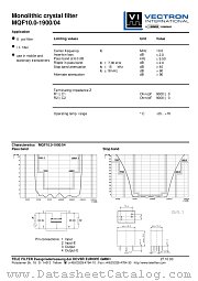 MQF10.0-1900/04 datasheet pdf Vectron