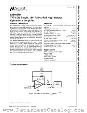 LMH6640 datasheet pdf National Semiconductor
