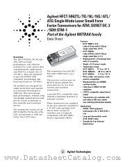 HFCT-5962ATG datasheet pdf Agilent (Hewlett-Packard)