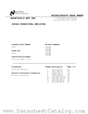 LM741W/883 datasheet pdf National Semiconductor