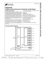 DS90CR485 datasheet pdf National Semiconductor