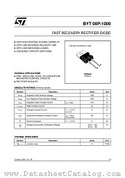 BYT08P datasheet pdf ST Microelectronics