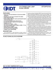CSPF2510CPGI datasheet pdf IDT