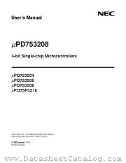 UPD753208GT-XXX-E1 datasheet pdf NEC