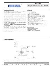 MIC5191 datasheet pdf Micrel Semiconductor