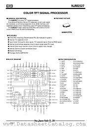 NJM2527 datasheet pdf New Japan Radio