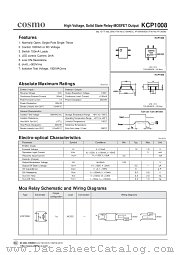 KCP1008 datasheet pdf Cosmo Electronics