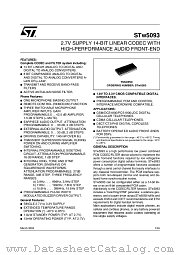 STW5093CYL datasheet pdf ST Microelectronics