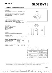 SLD335YT datasheet pdf SONY