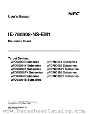 IE-780308-NS-EM1 datasheet pdf NEC
