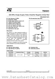 TSH341IDT datasheet pdf ST Microelectronics