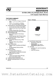 M58WR064FB datasheet pdf ST Microelectronics
