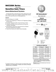 MAC228A8T datasheet pdf ON Semiconductor
