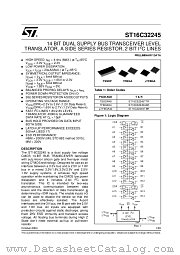 ST16C32245LBR datasheet pdf ST Microelectronics