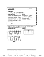 CD4070BCM datasheet pdf Fairchild Semiconductor