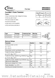SPD04N60C3 datasheet pdf Infineon