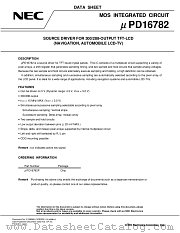 UPD16782 datasheet pdf NEC