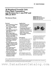 HFBR-1528 datasheet pdf Agilent (Hewlett-Packard)