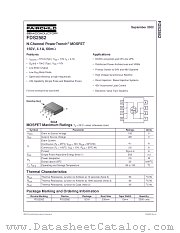 FDS2582 datasheet pdf Fairchild Semiconductor