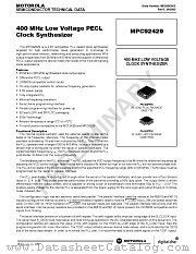 MPC92429 datasheet pdf Freescale (Motorola)