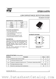 STDD15-07P6 datasheet pdf ST Microelectronics