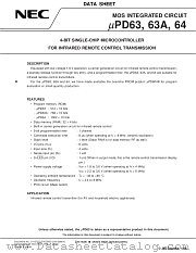 UPD64MC-XXX-5A4 datasheet pdf NEC
